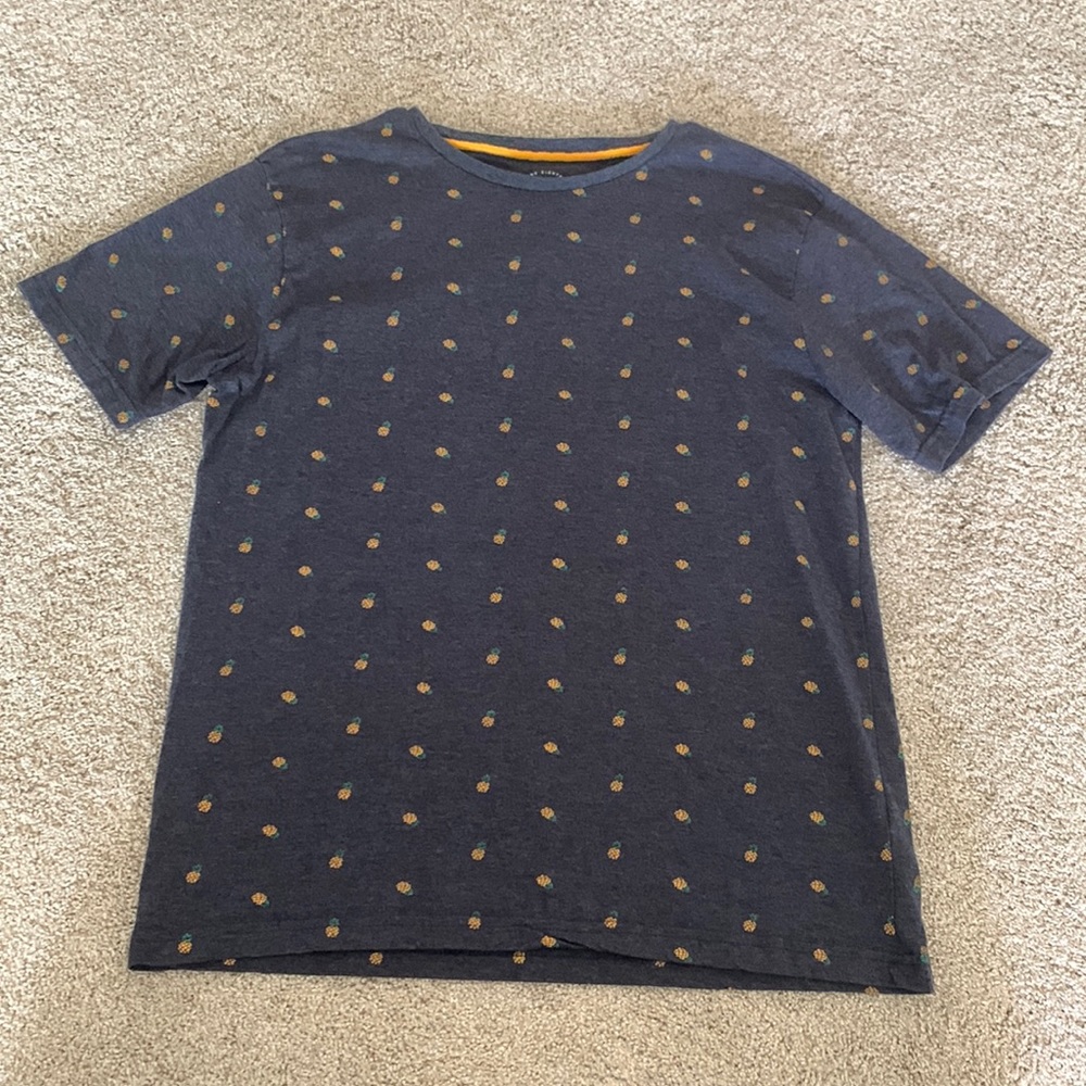 Denim and Flower Pineapple 🍍 Pattern T-Shirt